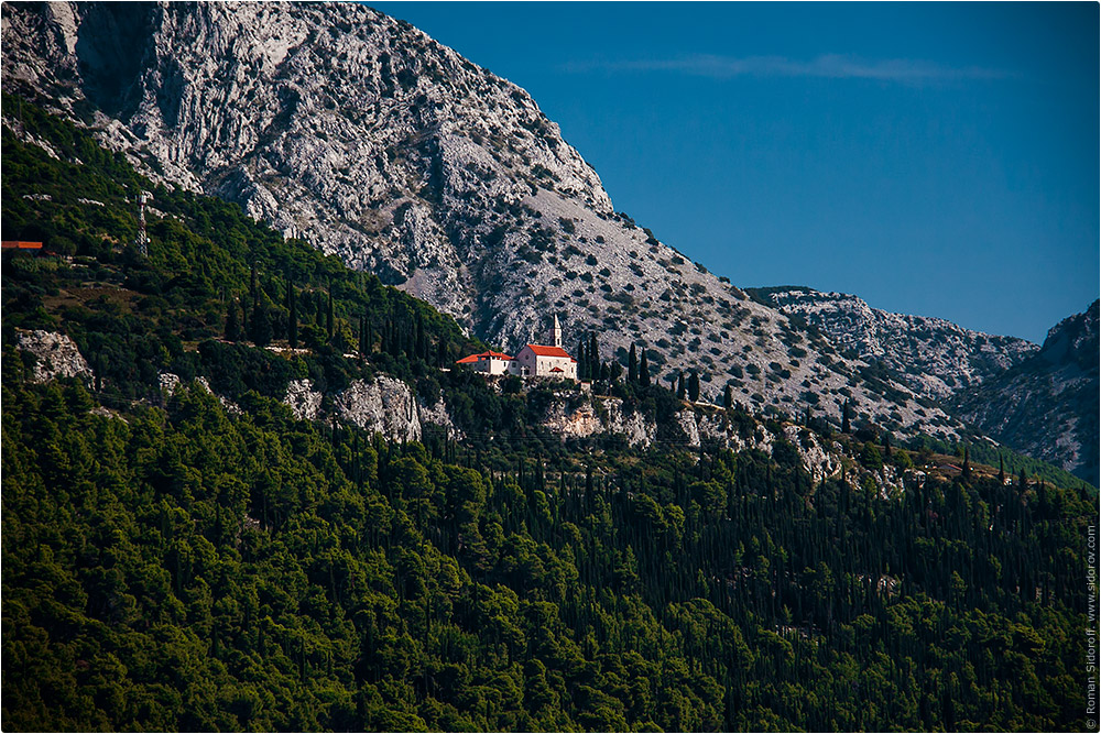 Croatia Yachting 2014. Church in the mountains.