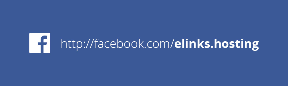 Страница в Facebook elinks hosting
