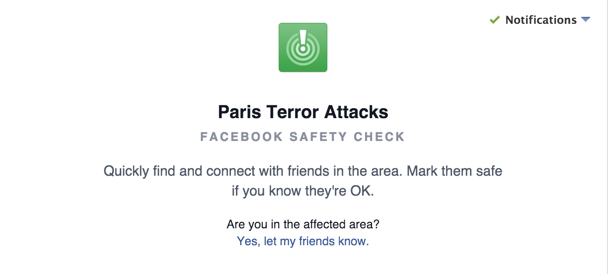 facebook safety check