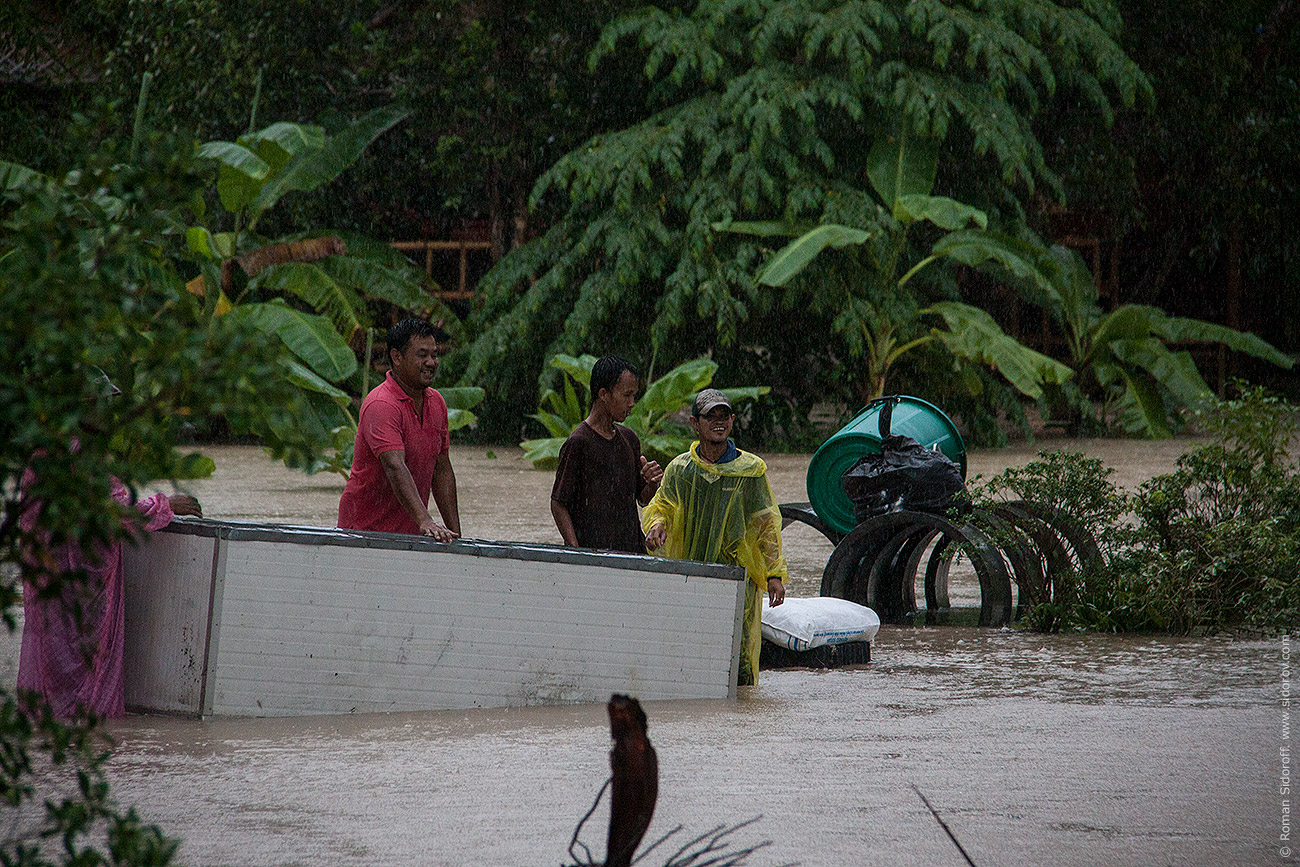 Наводнение в Ко Панган, Тайланд. Декабрь 2016