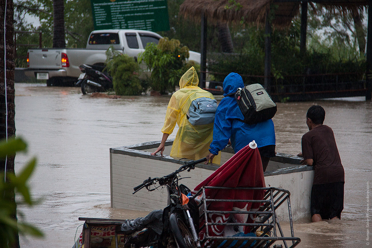 Наводнение в Ко Панган, Тайланд. Декабрь 2016